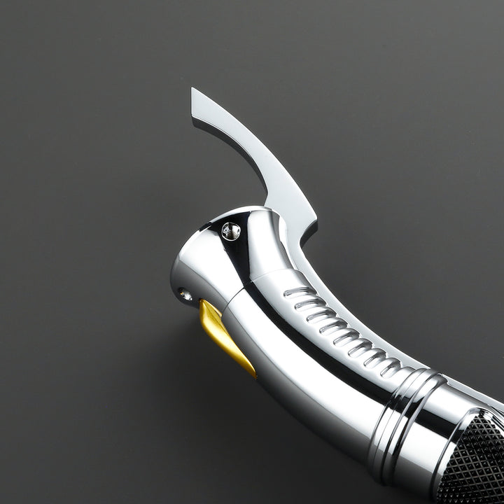 DamienSaber Lightsaber Dooku Red Light Saber Xenopixel V3 Core Proffie2.2 Curved Hilt 32CM