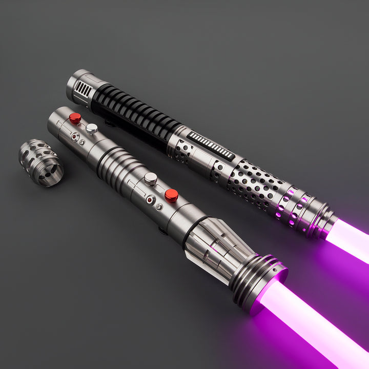 DamienSaber Lightsaber Maul & Asajj Ventress Light Saber Splitable Double Blades Hilt 63.5CM