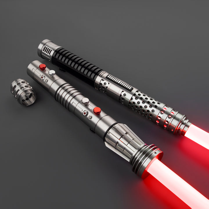DamienSaber Lightsaber Maul & Asajj Ventress Light Saber Splitable Double Blades Hilt 63.5CM