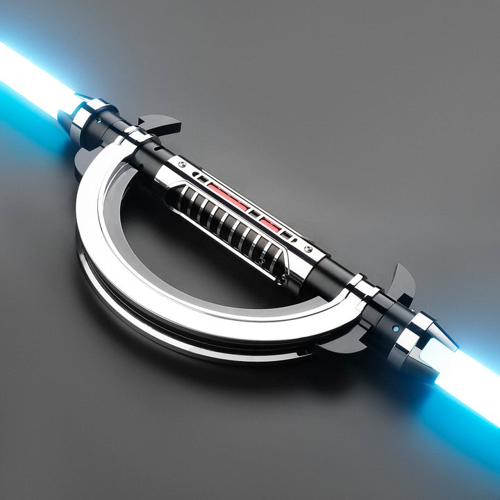 DamienSaber Lightsaber Grand Inquisitor Lightsaber Baselit Xenopixel Lightsaber with 2 Blades Hilt 33.5CM