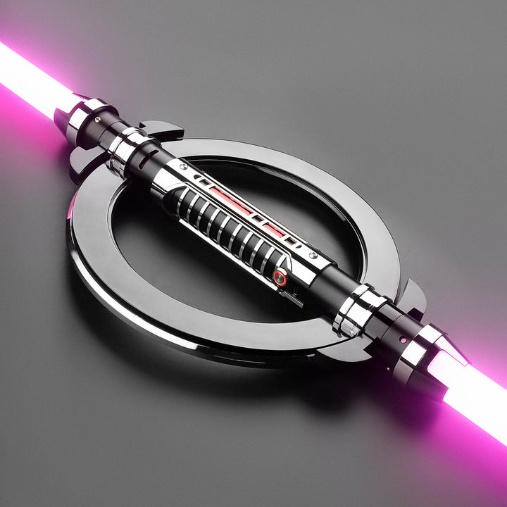 DamienSaber Lightsaber Grand Inquisitor Lightsaber Baselit Xenopixel Lightsaber with 2 Blades Hilt 33.5CM