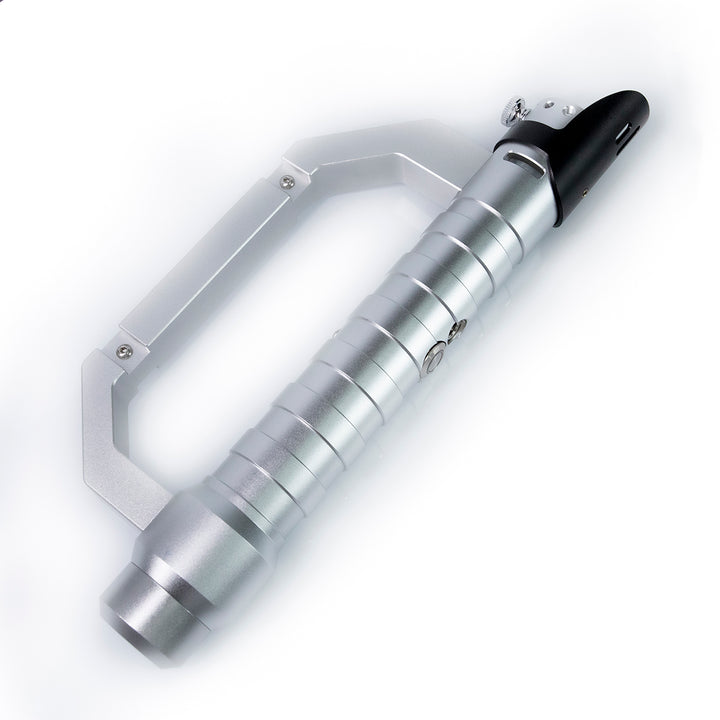 DamienSaber Lightsaber Flare Light Saber Bluetooth Supporting Realistic Meta Sliver Hilt 25.5CM