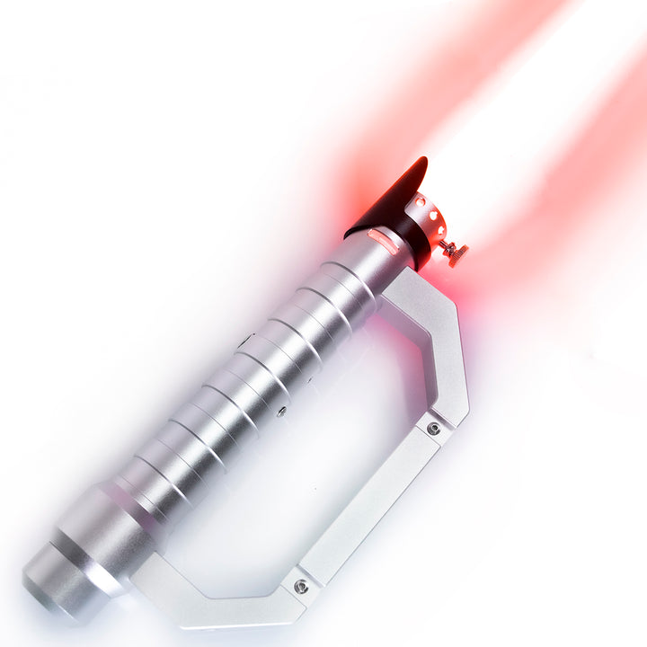 DamienSaber Lightsaber Flare Light Saber Bluetooth Supporting Realistic Meta Sliver Hilt 25.5CM