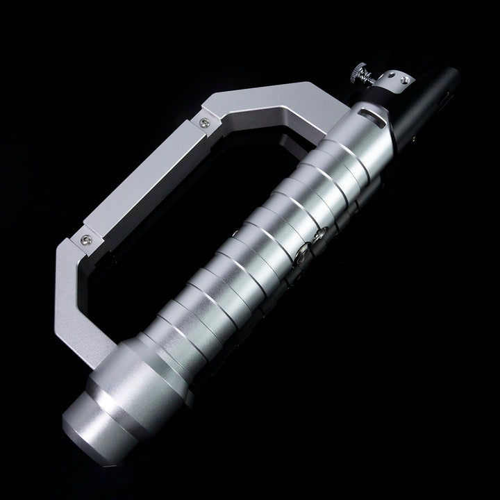 DamienSaber Lightsaber Flare Light Saber Bluetooth Supporting Realistic Meta Sliver Hilt 25.5CM