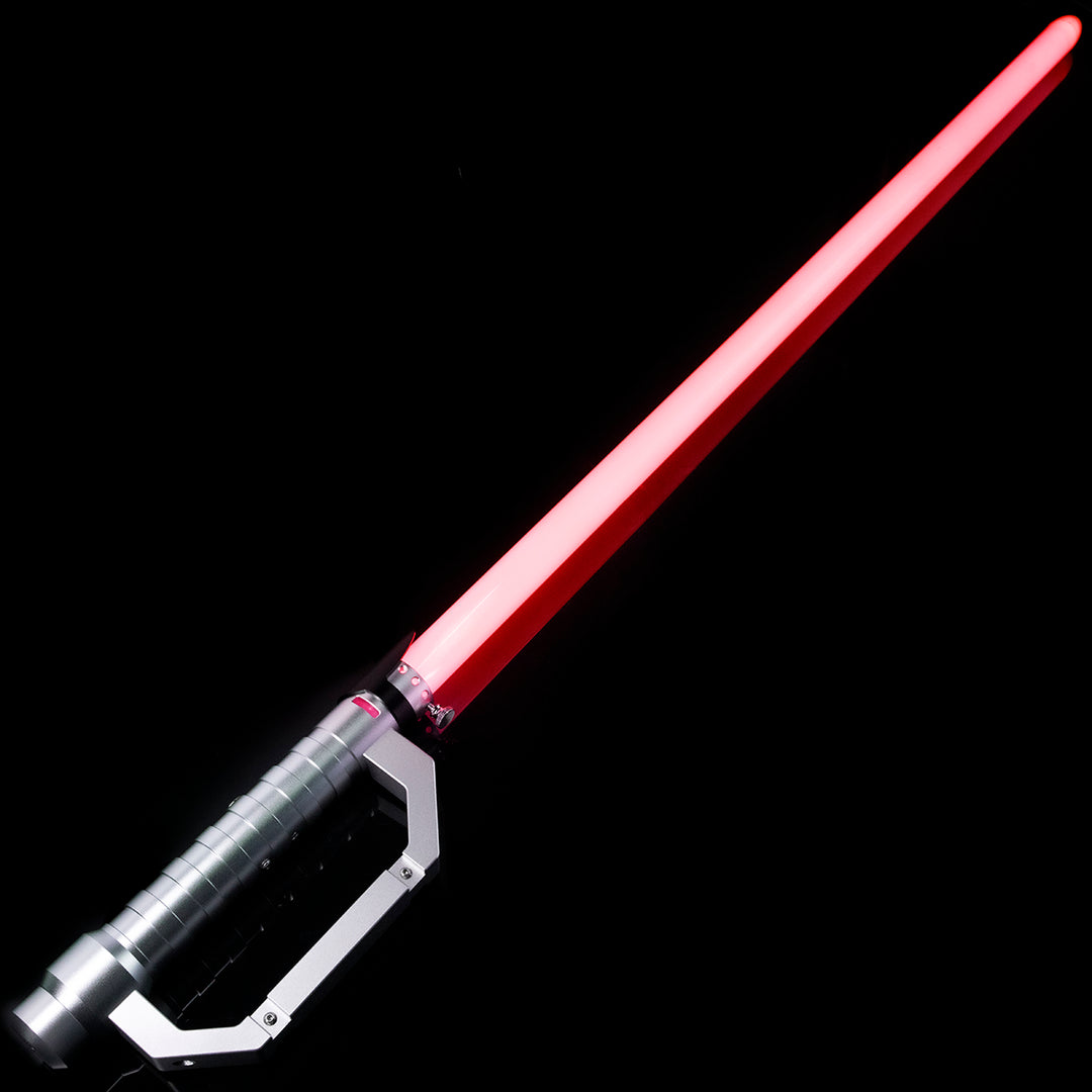 DamienSaber Lightsaber Flare Light Saber Bluetooth Supporting Realistic Meta Sliver Hilt 25.5CM
