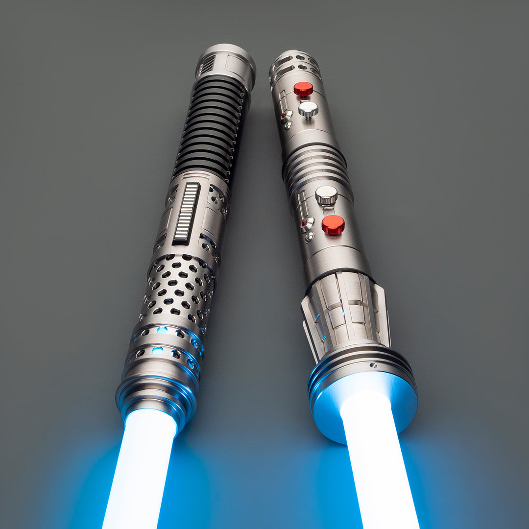 DamienSaber Lightsaber Maul & Asajj Ventress Light Saber Splitable Double Blades Hilt 63.5CM