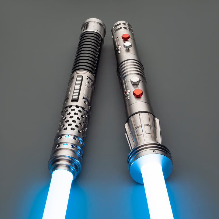 DamienSaber Lightsaber Maul & Asajj Ventress Light Saber Splitable Double Blades Hilt 63.5CM
