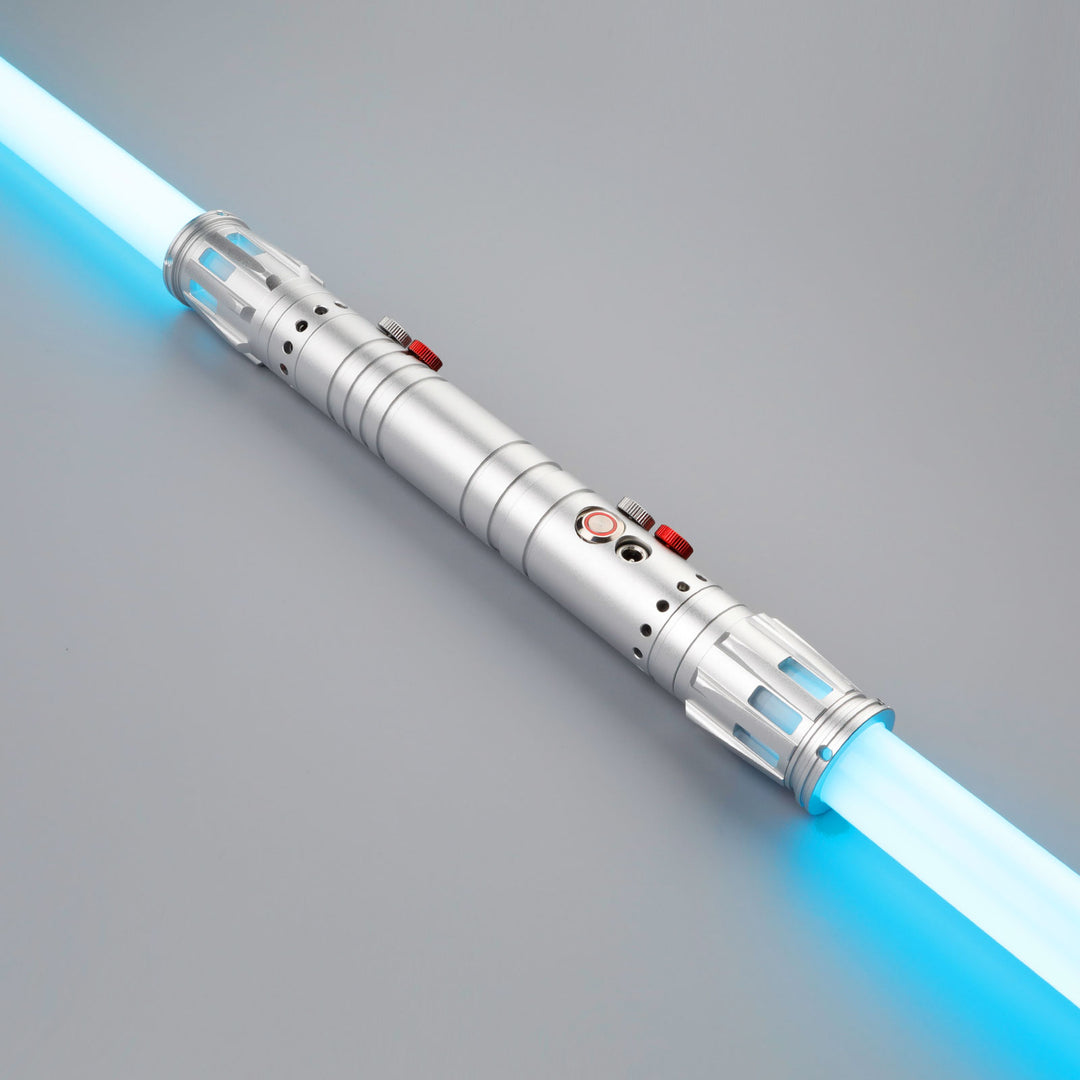 DamienSaber Lightsaber Double Bladed Light Saber Infinite Color Changing Hilt 28.5CM