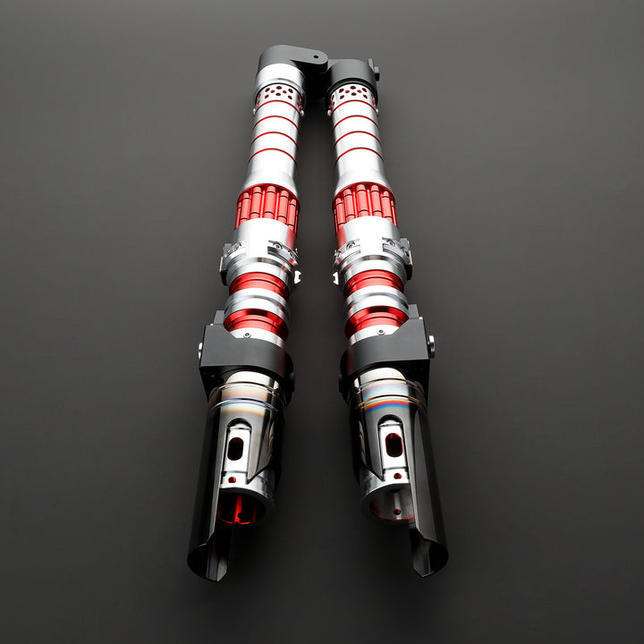 DamienSaber Lightsaber DR Red Double Bladed Light Saber Two Hilts Two Blades Hilt 71.5CM