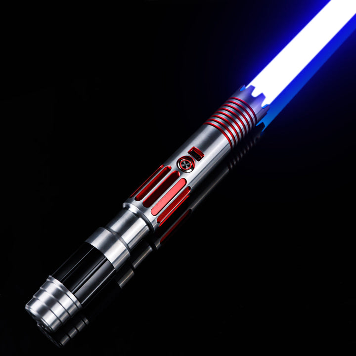 DamienSaber Lightsaber HX Series Red Light Saber Baselit 12 Sound Fonts Hilt 26CM