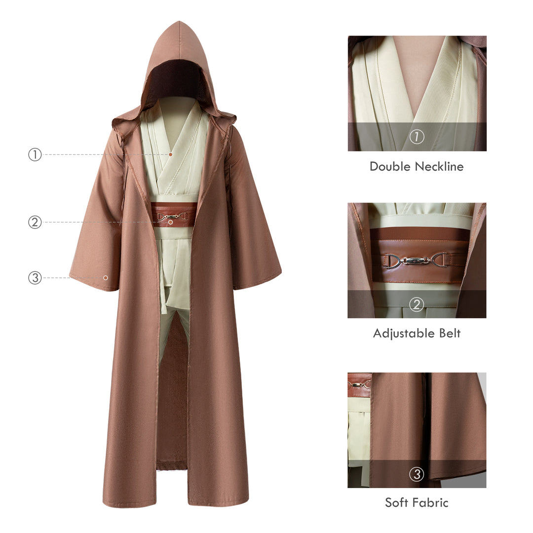 DamienSaber Tunic Hooded Robe for Cosplay Costume Sith or Jedi Robes