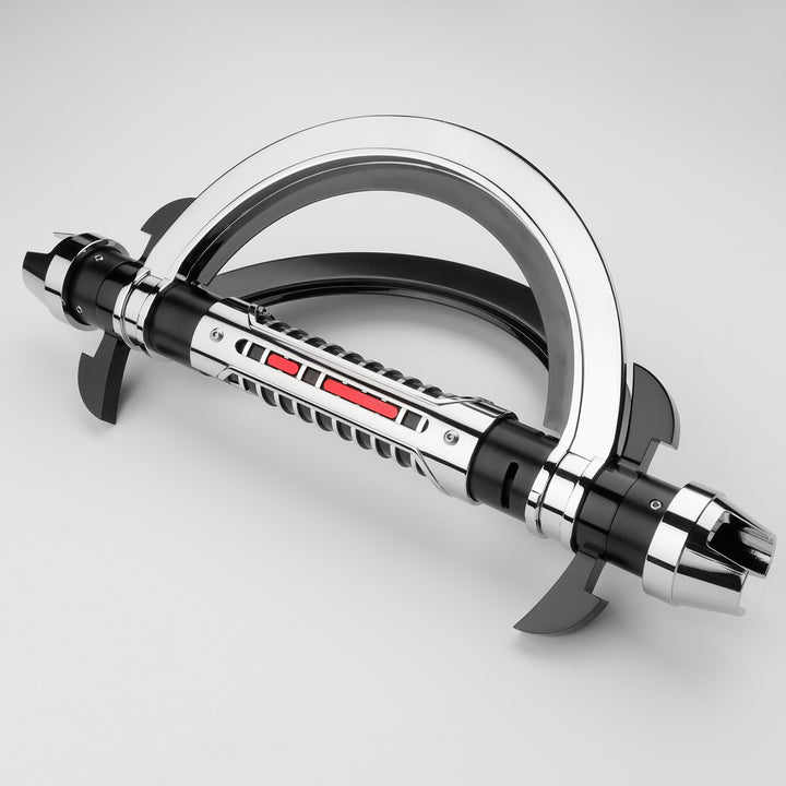 DamienSaber Lightsaber Grand Inquisitor Lightsaber Baselit Xenopixel Lightsaber with 2 Blades Hilt 33.5CM
