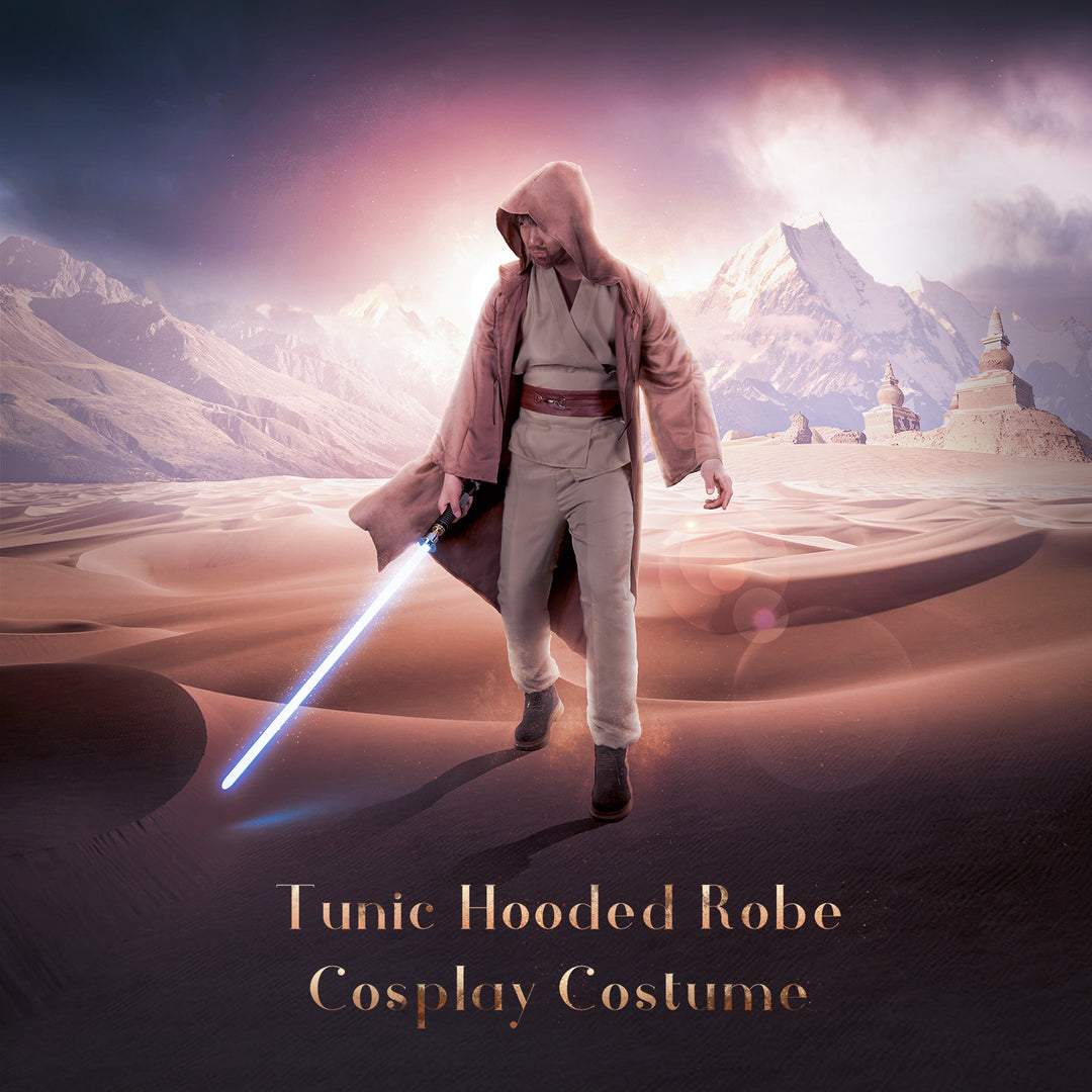 DamienSaber Tunic Hooded Robe for Cosplay Costume Sith or Jedi Robes
