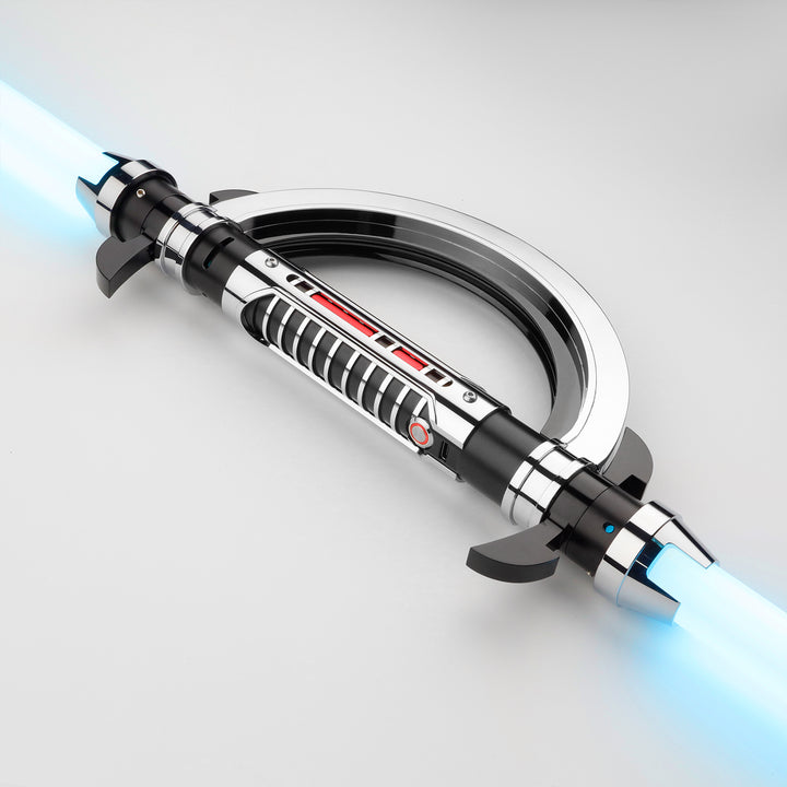 DamienSaber Lightsaber Grand Inquisitor Lightsaber Baselit Xenopixel Lightsaber with 2 Blades Hilt 33.5CM