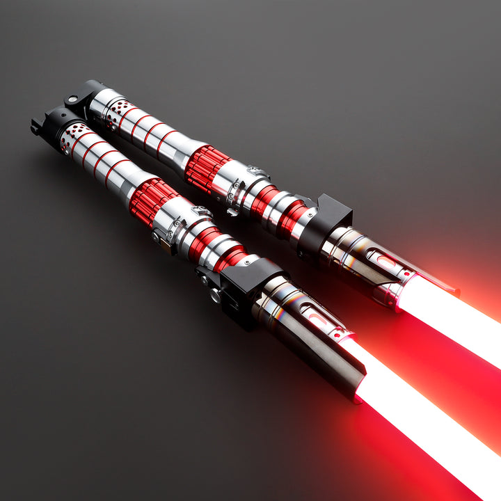 DamienSaber Lightsaber DR Red Double Bladed Light Saber Two Hilts Two Blades Hilt 71.5CM