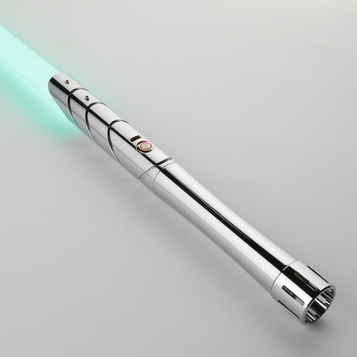 DamienSaber Lightsaber Plating Silver Hilt Design Xenopixel V3 Light Saber Hilt 31.5CM