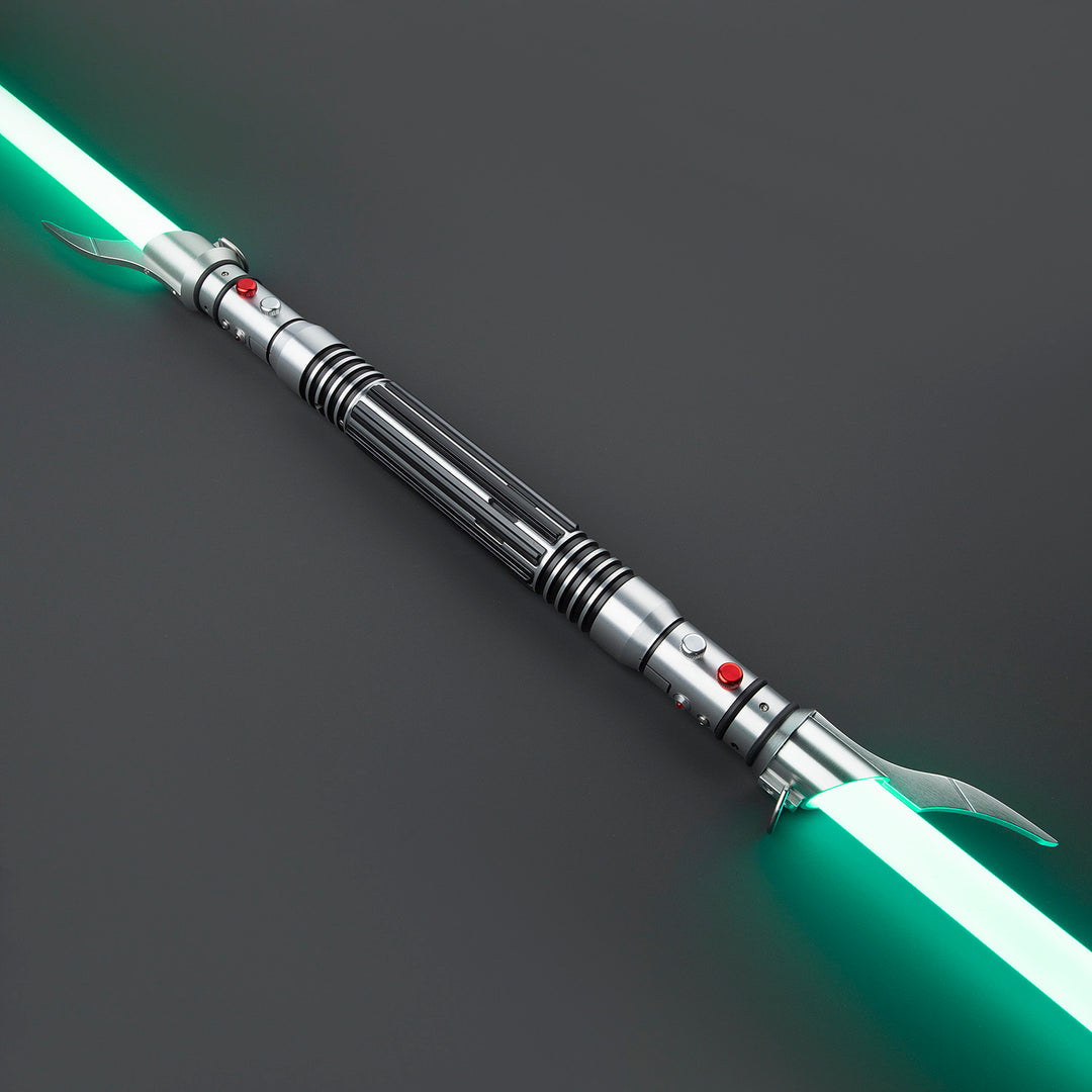 DamienSaber Lightsaber Double Bladed Savage Opress Light Saber Xenopixel V3 Core Dark Series Hilt 65CM