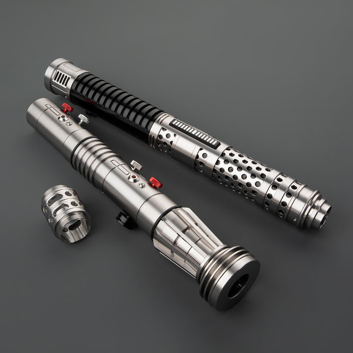 DamienSaber Lightsaber Maul & Asajj Ventress Light Saber Splitable Double Blades Hilt 63.5CM