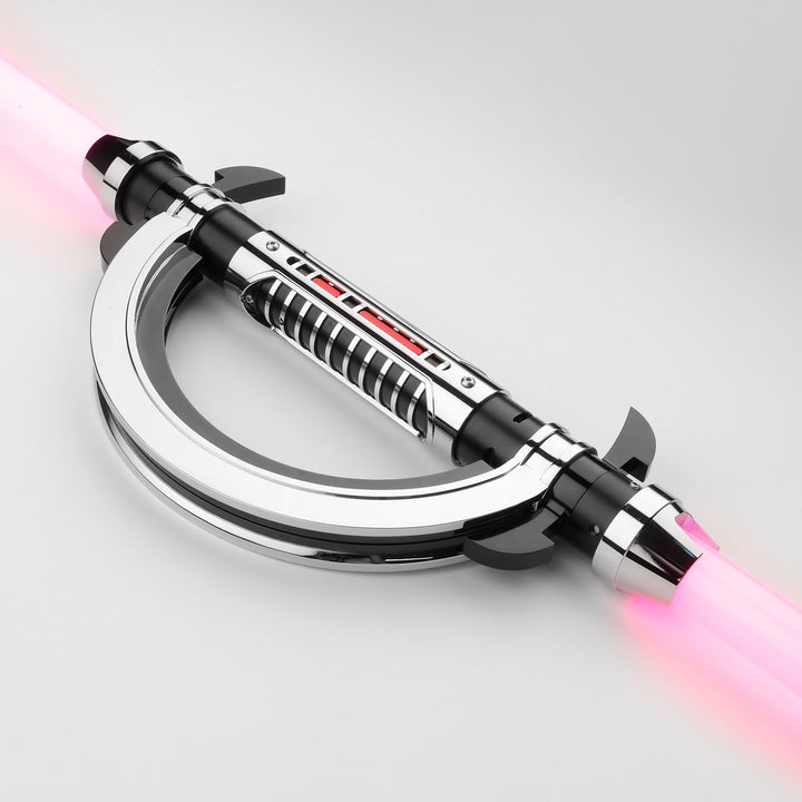 DamienSaber Lightsaber Grand Inquisitor Lightsaber Baselit Xenopixel Lightsaber with 2 Blades Hilt 33.5CM