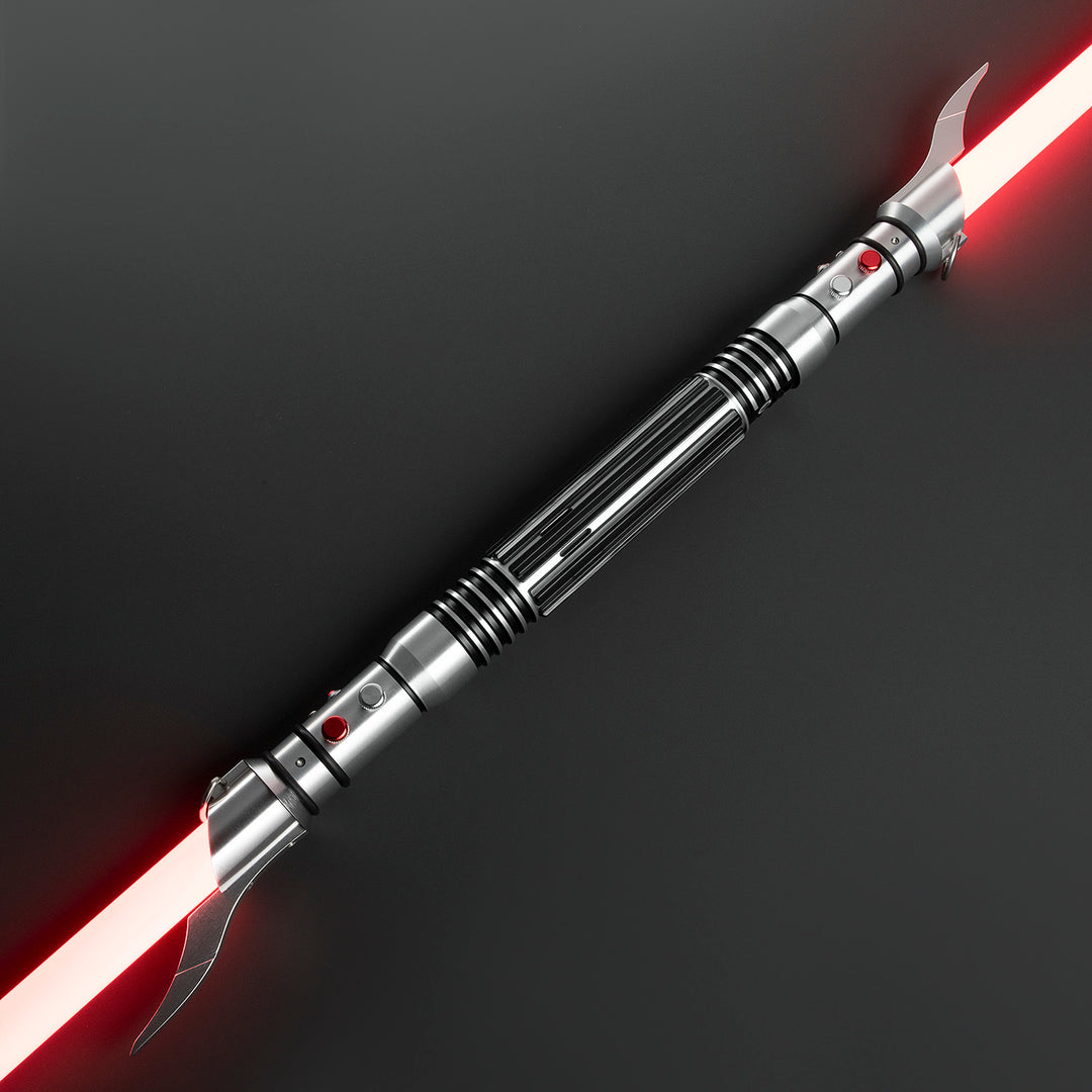 DamienSaber Lightsaber Double Bladed Savage Opress Light Saber Xenopixel V3 Core Dark Series Hilt 65CM