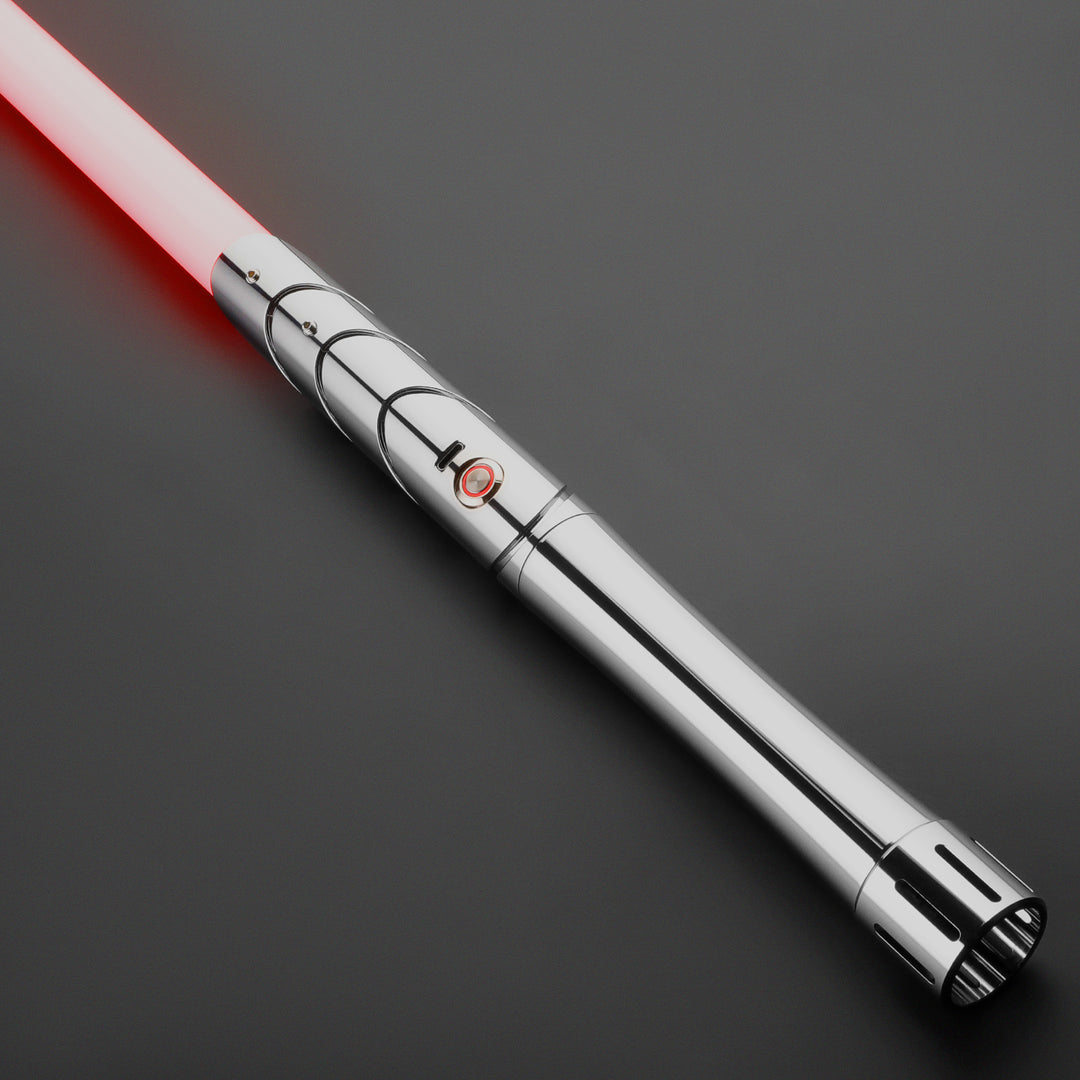 DamienSaber Lightsaber Plating Silver Hilt Design Xenopixel V3 Light Saber Hilt 31.5CM