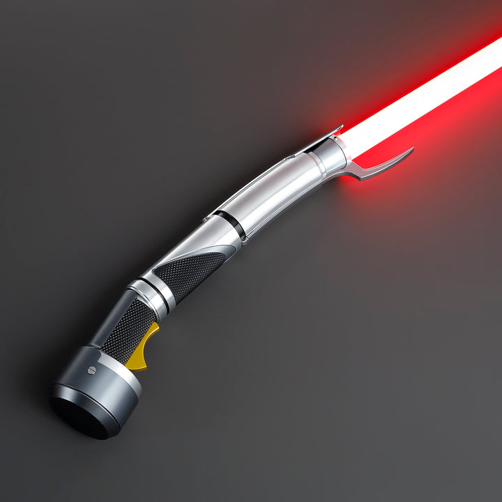 DamienSaber Lightsaber Jedi Dooku Curved-hilt Light Saber Xenopixel V3 Duelist Hilt 35CM