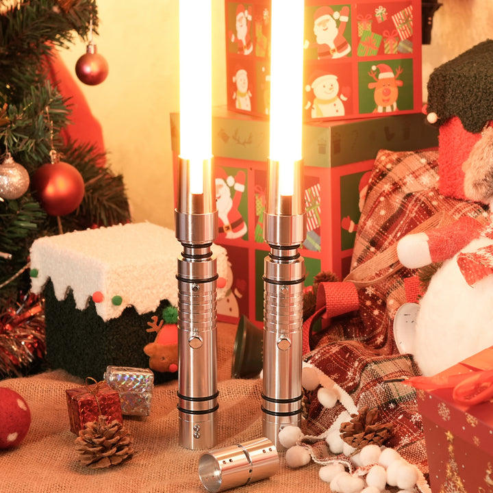 DamienSaber Lightsaber The Bastila Shan Lightsaber Double Bladed Saber Pogo Core Metal Hilt 50.6CM