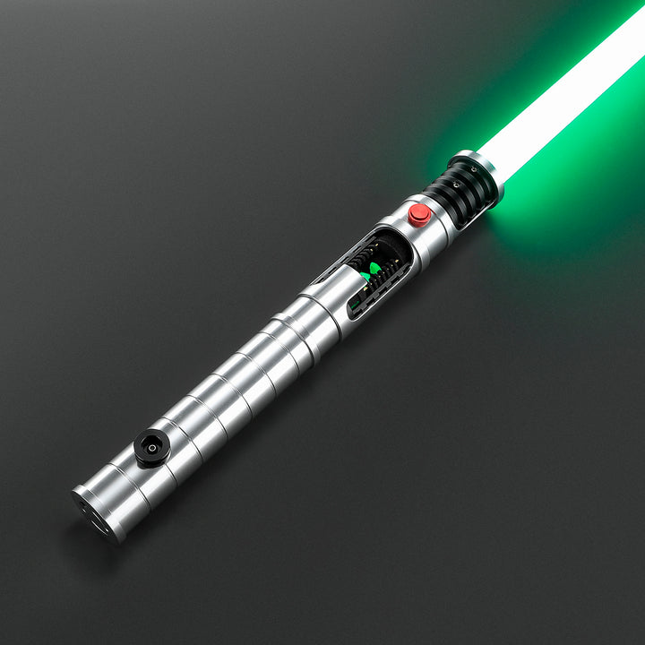 DamienSaber Quinlan Vos's Crystal Lightsaber Bluetooth App Control Neopixel Blade Hilt 31CM