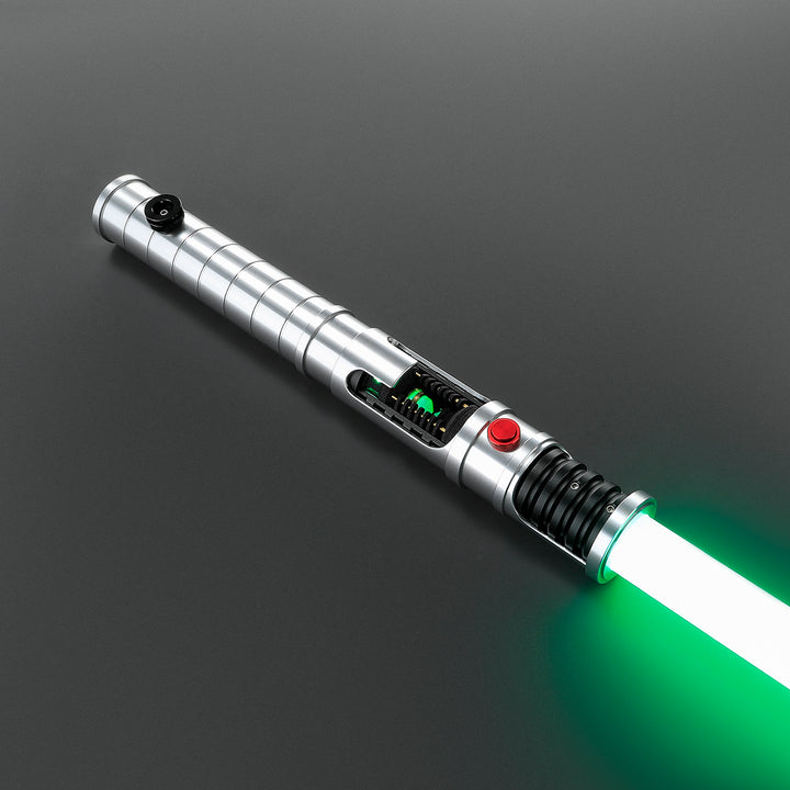 DamienSaber Quinlan Vos's Crystal Lightsaber Bluetooth App Control Neopixel Blade Hilt 31CM