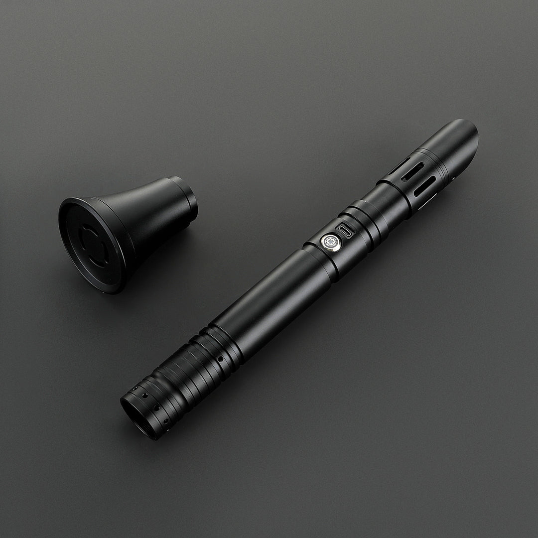 DamienSaber Lightsaber Custom Lightsaber with 2 Pommels Metal Hilt 30.5CM