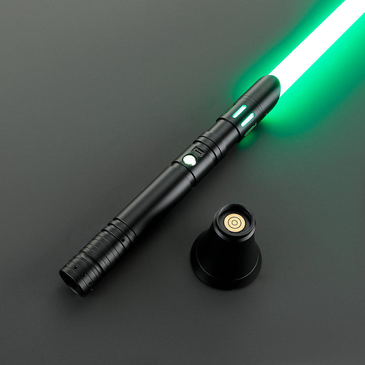 DamienSaber Lightsaber Custom Lightsaber with 2 Pommels Metal Hilt 30.5CM