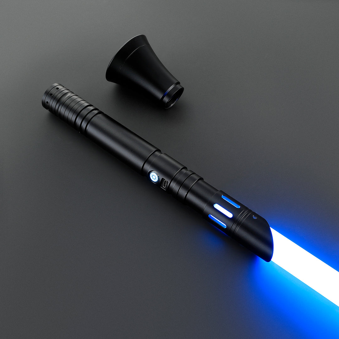 DamienSaber Lightsaber Custom Lightsaber with 2 Pommels Metal Hilt 30.5CM