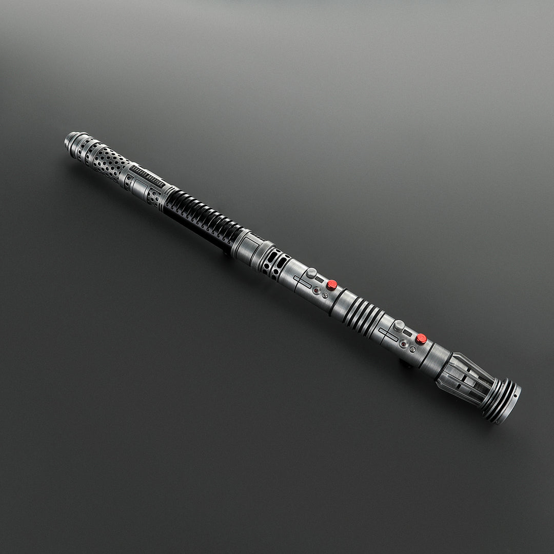 DamienSaber Lightsaber Maul & Asajj Ventress Light Saber Splitable Double Blades Weathered Hilt 63.5CM
