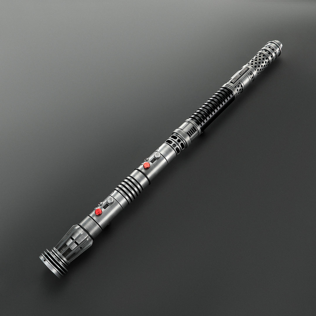 DamienSaber Lightsaber Maul & Asajj Ventress Light Saber Splitable Double Blades Weathered Hilt 63.5CM