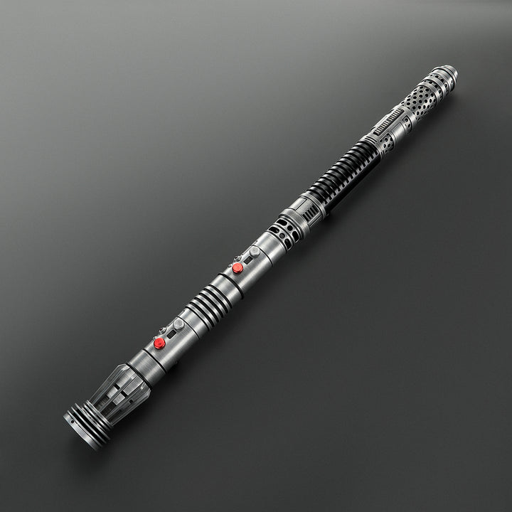 DamienSaber Lightsaber Maul & Asajj Ventress Light Saber Splitable Double Blades Weathered Hilt 63.5CM
