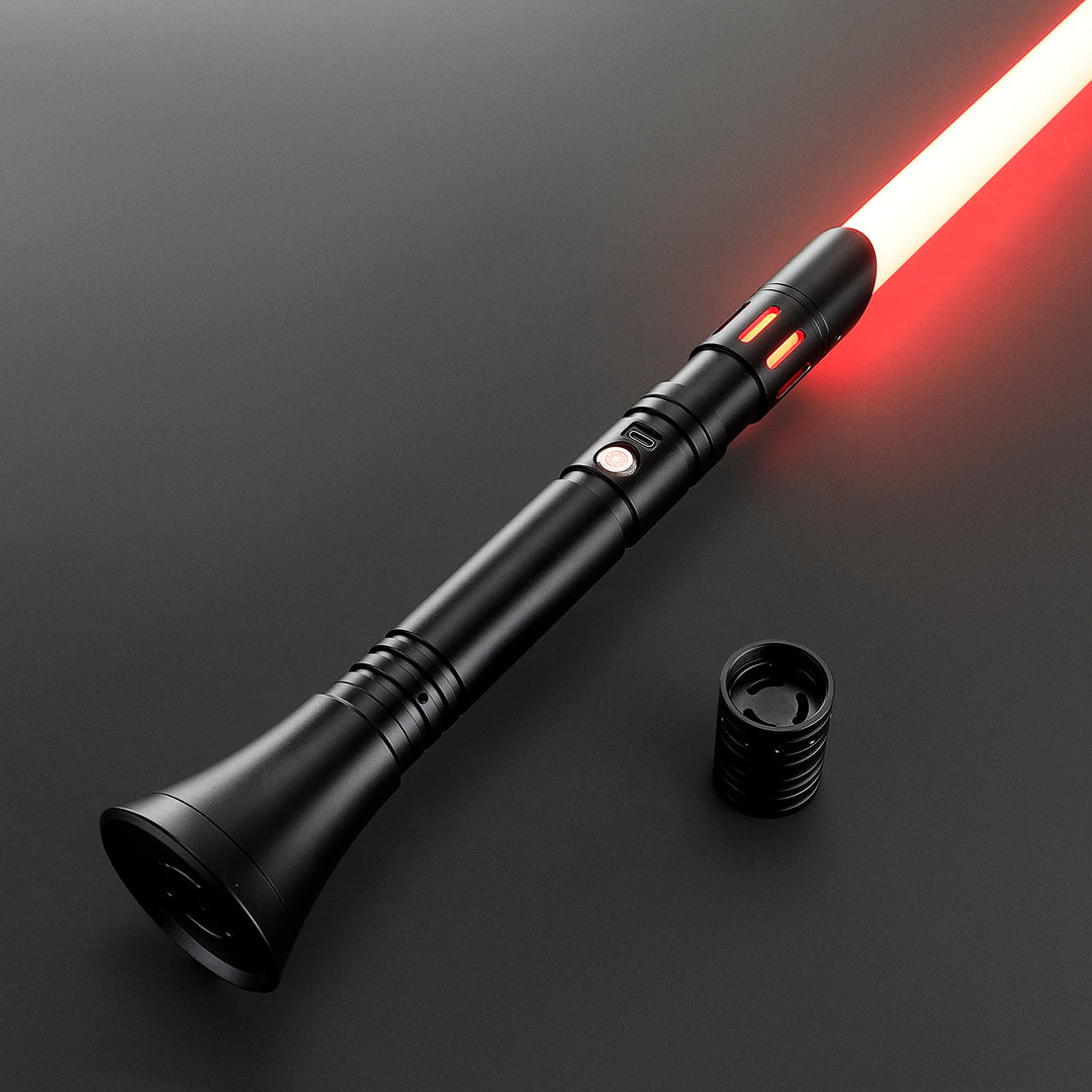 DamienSaber Lightsaber Custom Lightsaber with 2 Pommels Metal Hilt 30.5CM