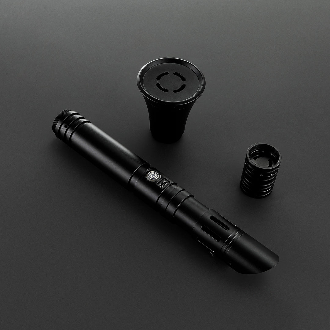 DamienSaber Lightsaber Custom Lightsaber with 2 Pommels Metal Hilt 30.5CM