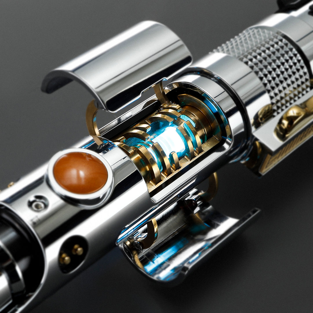 DamienSaber Lightsaber Ani Skywalker Lightsaber Crystal EP3 Xenopixel Pogo Core Bluetooth Hilt 28.3CM