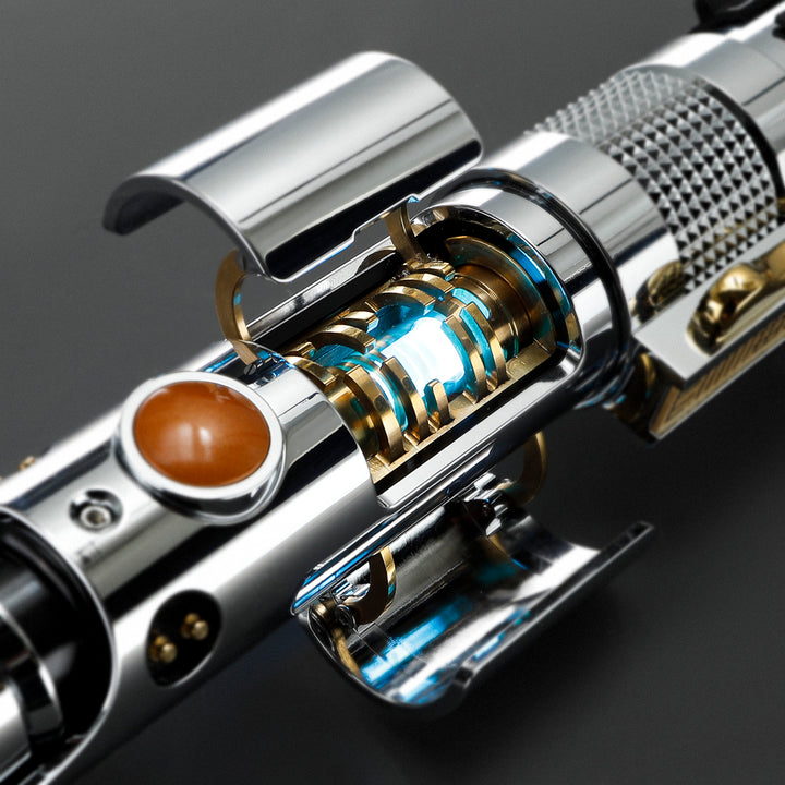 DamienSaber Lightsaber Ani Skywalker Lightsaber Crystal EP3 Xenopixel Pogo Core Bluetooth Hilt 28.3CM