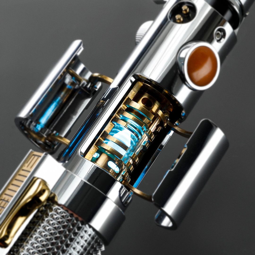 DamienSaber Lightsaber Ani Skywalker Lightsaber Crystal EP3 Xenopixel Pogo Core Bluetooth Hilt 28.3CM