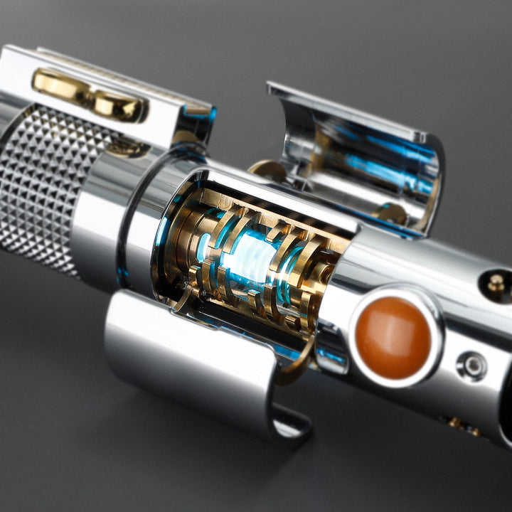 DamienSaber Lightsaber Ani Skywalker Lightsaber Crystal EP3 Xenopixel Pogo Core Bluetooth Hilt 28.3CM