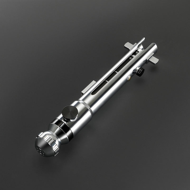 DamienSaber Lightsaber Ahsoka Variant Saber Two Electroplating Hilts White Lightsaber Bluetooth Double Blades