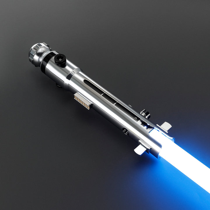 DamienSaber Lightsaber Ahsoka Variant Saber Two Electroplating Hilts White Lightsaber Bluetooth Double Blades
