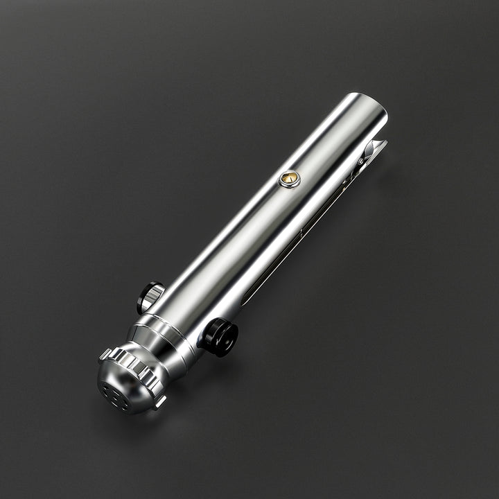 DamienSaber Lightsaber Ahsoka Variant Saber Two Electroplating Hilts White Lightsaber Bluetooth Double Blades