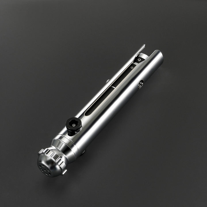 DamienSaber Lightsaber Ahsoka Variant Saber Two Electroplating Hilts White Lightsaber Bluetooth Double Blades