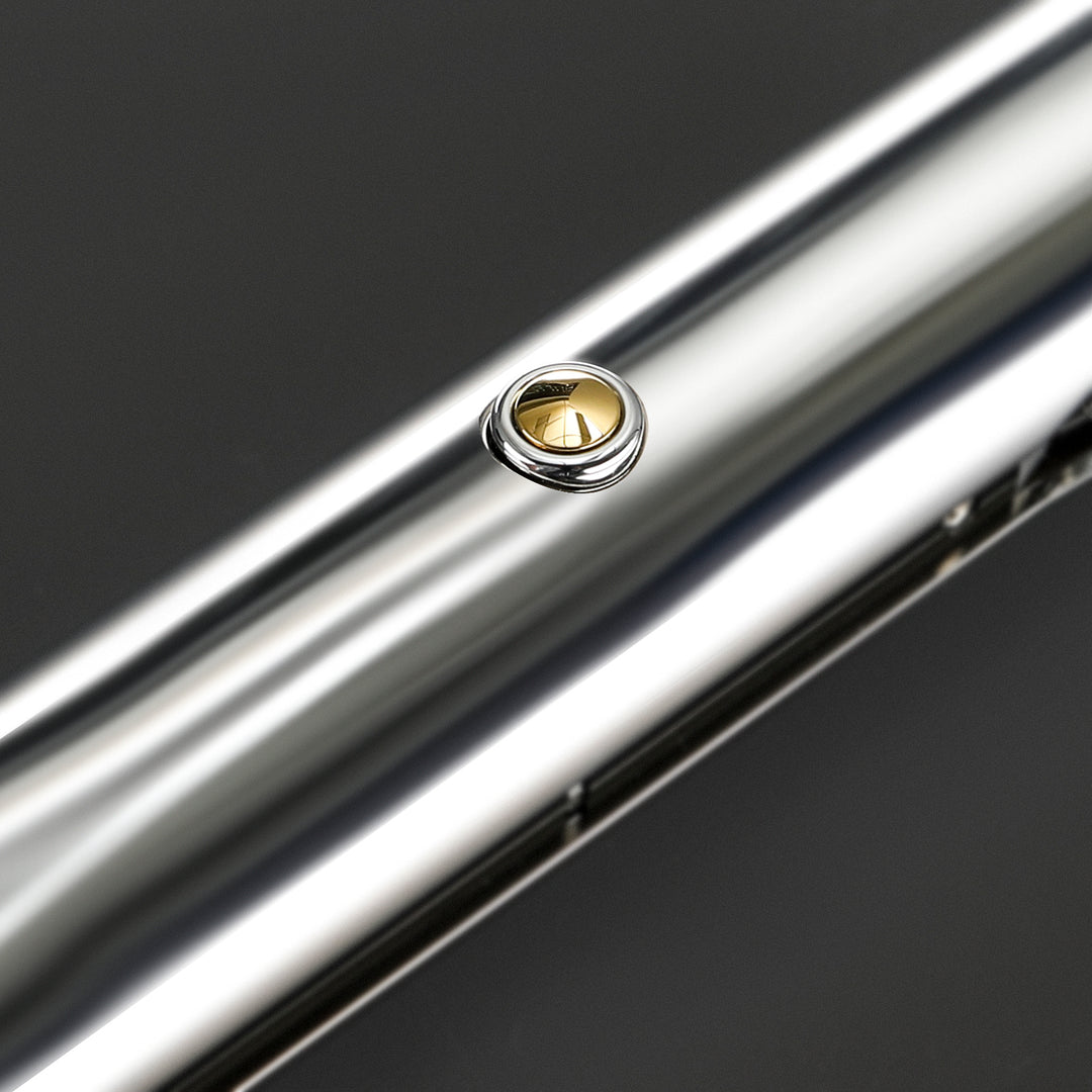 DamienSaber Lightsaber Ahsoka Variant Saber Two Electroplating Hilts White Lightsaber Bluetooth Double Blades