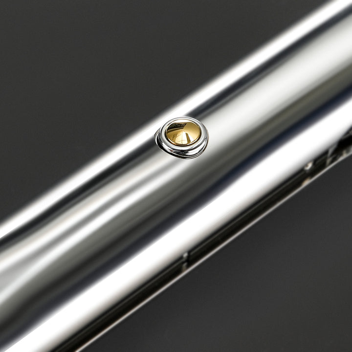 DamienSaber Lightsaber Ahsoka Variant Saber Two Electroplating Hilts White Lightsaber Bluetooth Double Blades