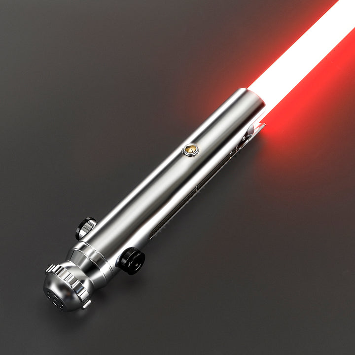 DamienSaber Lightsaber Ahsoka Variant Saber Two Electroplating Hilts White Lightsaber Bluetooth Double Blades