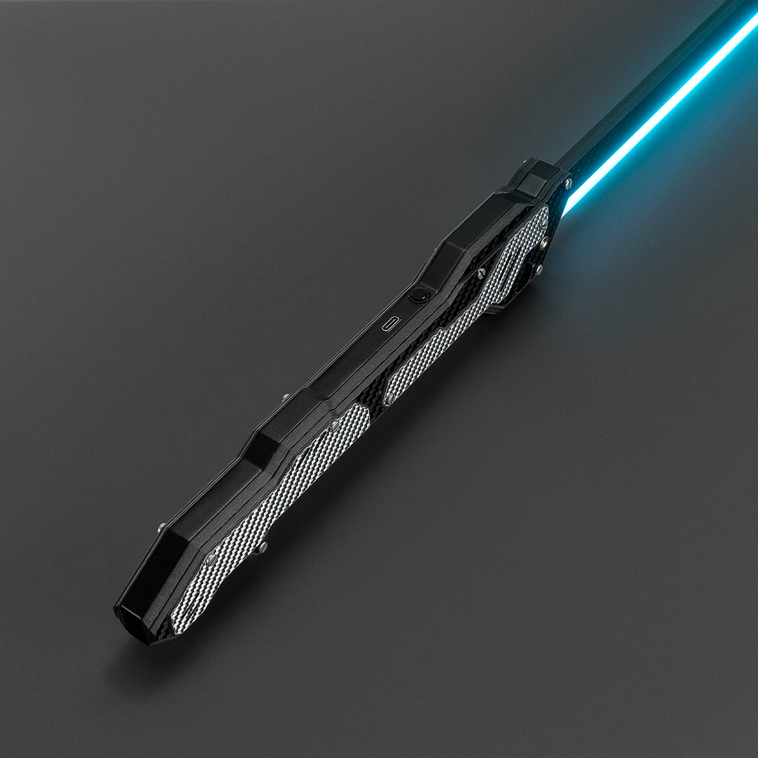 DamienSaber Powerful Heavy Dueling Light Sword XenoPixel Light Carbon Fiber Hilt 27CM