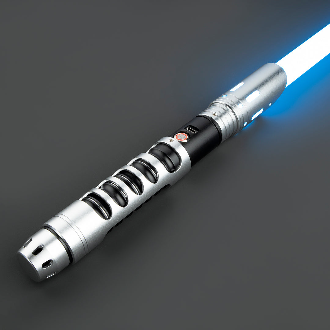 DamienSaber Lightsaber Single Blade Light Saber with Sensitive Smooth Swing Hilt 29CM